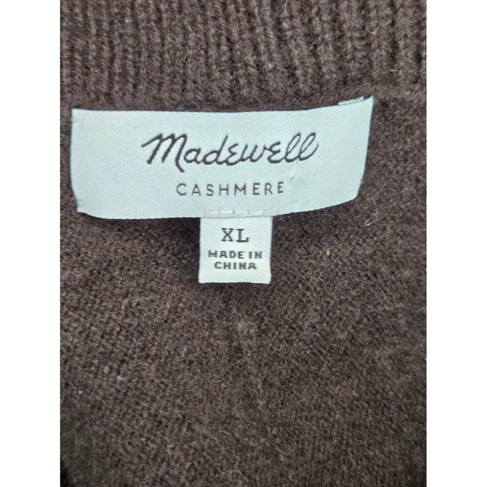 Madewell 100% Cashmere V-Neck Sweater Size XL
